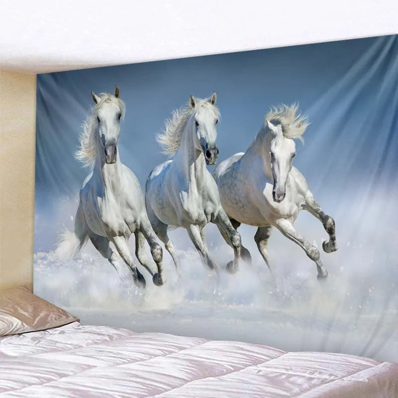Horse Bohemian Mandala Tapestry Hippie Wall Hanging Tapestries